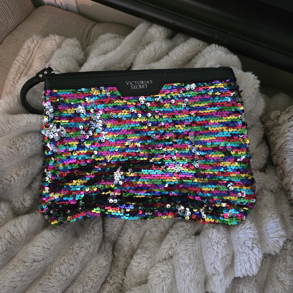 Victoria's Secret Multicolor Sequin Pouch